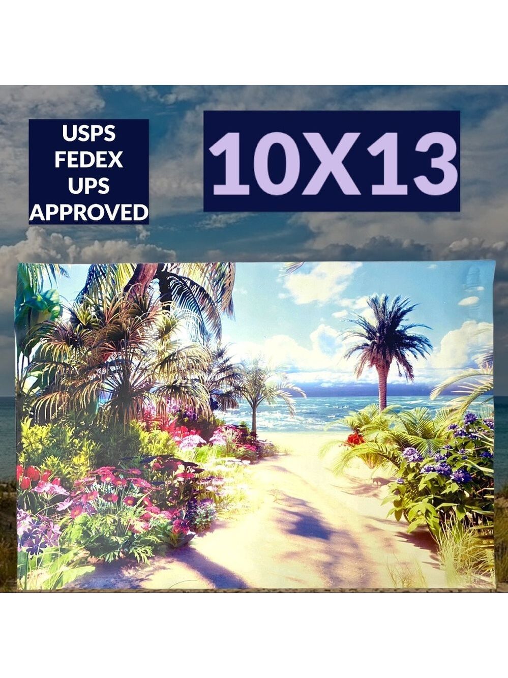 25 10X13 Poly Mailers Road to the Beach, Shipping Envelopes PRICE IS FIRM - Picture 12 of 13
